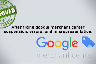 fix google merchant center suspension, errors, misrepresentation, and reapprove