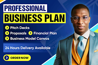 develop your detailed business plan, business model canvas and pitch deck