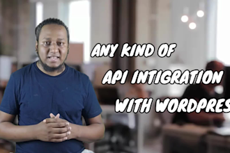 integrate any kind of API with your wordpress website