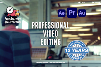 professionally edit your videos