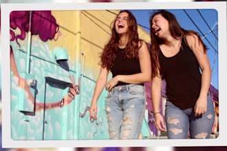 make a professional custom slideshow video with music and animation