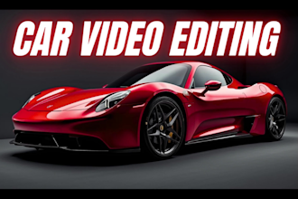 do car video editing for reels and tiktok