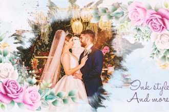 do ethereal romantic love photo slideshow, anniversary and birthday video