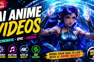 make professional ai anime video, anime animation and amv