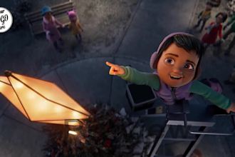 customize animated christmas short greetings video