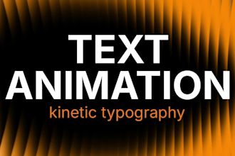 create kinetic typography and text animation for your videos