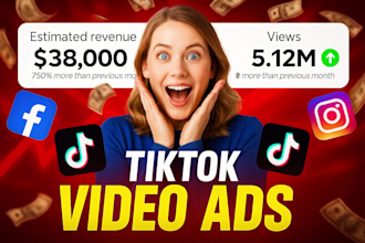 create viral tik tok video ads, facebook ads and dropshipping products ads