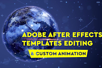 edit any after effects templates or create custom animation