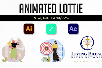 create json lottie animation for your app or  website