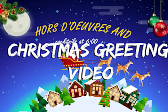 create lovely christmas video editing  for your business
