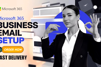 setup microsoft365 business account and email for outlook