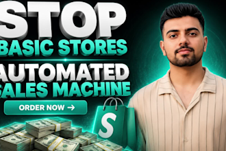 build optimized  shopify store with ai chatbot and automated email flows