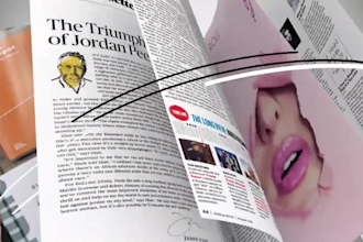 make professional book and magazine trailer video for you