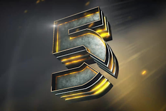 create a cinematic countdown and logo reveal trailer