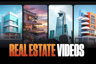 edit trendy real estate videos, promos, reels and tiktok