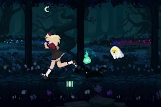 create pixel art animation lofi looping background animated gif