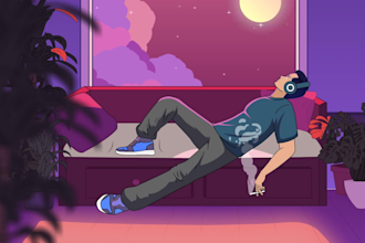 make lo fi loop animation and animated your illustration