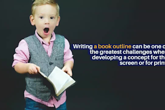 write a streamlined fiction book outline based on your plan