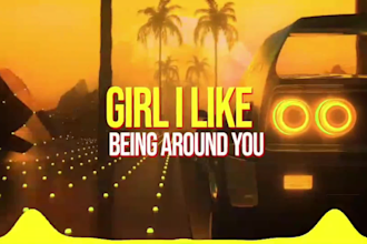 create stunning animated lyric music video