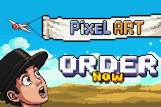 create 2d pixel art characters, icons, and game assets