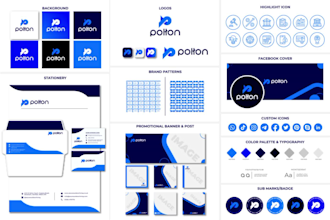 do clean minimal luxury logo with branding kit or stationery