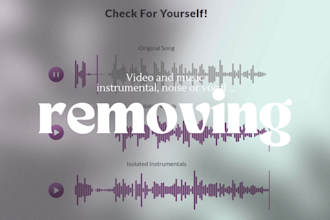 remove vocals or background music from your song or video