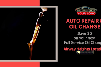 create oil change video or auto repair car wash ad video