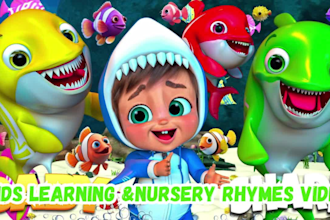 do viral kids learning video, nursery rhymes video for your kids youtube channel