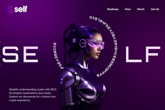 design nft landing page UI UX,crypto, blockchain UI