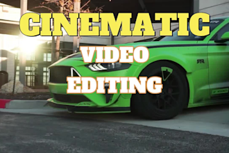 do cinematic video editing within 24 hrs
