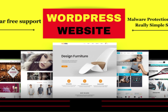 setup wordpress business website, wordpress blog website with wordpress template
