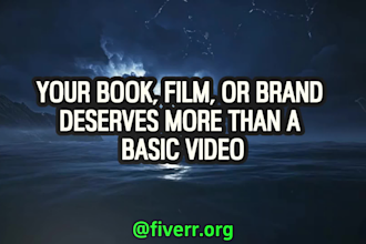 create a cinematic ai trailer for book, film, game, brand and youtube intros