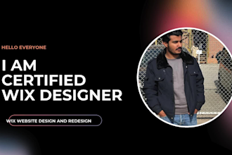 create wix website design and redesign wix website