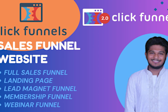 design high value clickfunnels sales funnel, landing page in clickfunnels 2 0