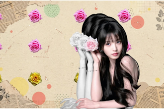 mixed media, digital paper collage , retro collage paper effect animation video