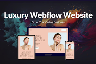 develop premium luxury and webflow website design services