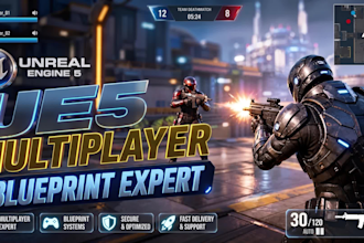 do unreal engine game development, be full time ue4 ue5 game developer nft game