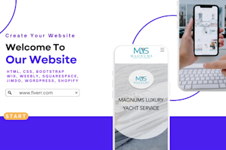 design a stunning website on squarespace, wix, weebly
