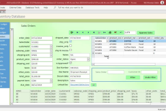 do database design in microsoft access and sql database