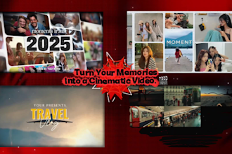 edit photo slideshow, wedding, travel, anniversary, memorial, graduation video