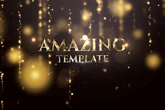 create this unique golden luxury animation