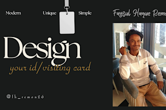 do professional id card design, id badge, employee id, student id, business card