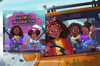 draw professional children story book illustration for KDP