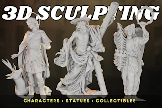 sculpt 3d sculpting for printing, modeling 3d printing character