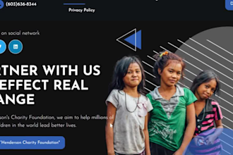 build charity website politician website and church website for you