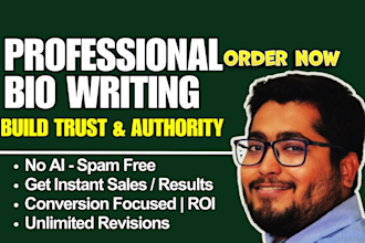 write real estate bio, instagram bio or about me