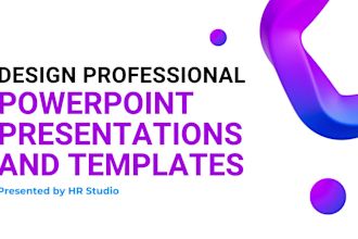 design professional powerpoint presentations and templates