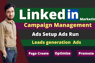 do linkedin marketing and manage ads campaign