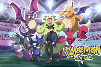 draw you as a pokemon trainer and your team