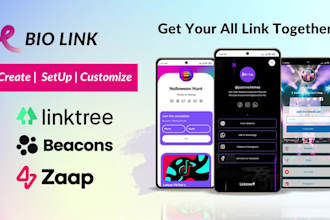 set up linktree, beacons, zaap bio link within 1 hour